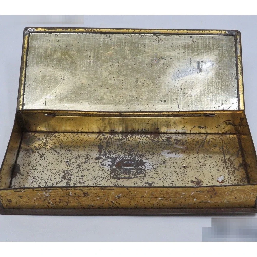 Rudolph Valentino Canco Beautebox Antique Lithograph Tin Box - 1920s